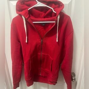 Red polo Ralph Lauren hoodie size small used, good condition